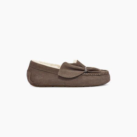 UGG Ansley Twist Brown Slippers for Women (EXNH75380)